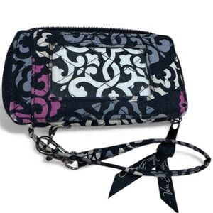 Vera Bradley Sequin Canterberry Magenta Shimmer Wristlet GUC